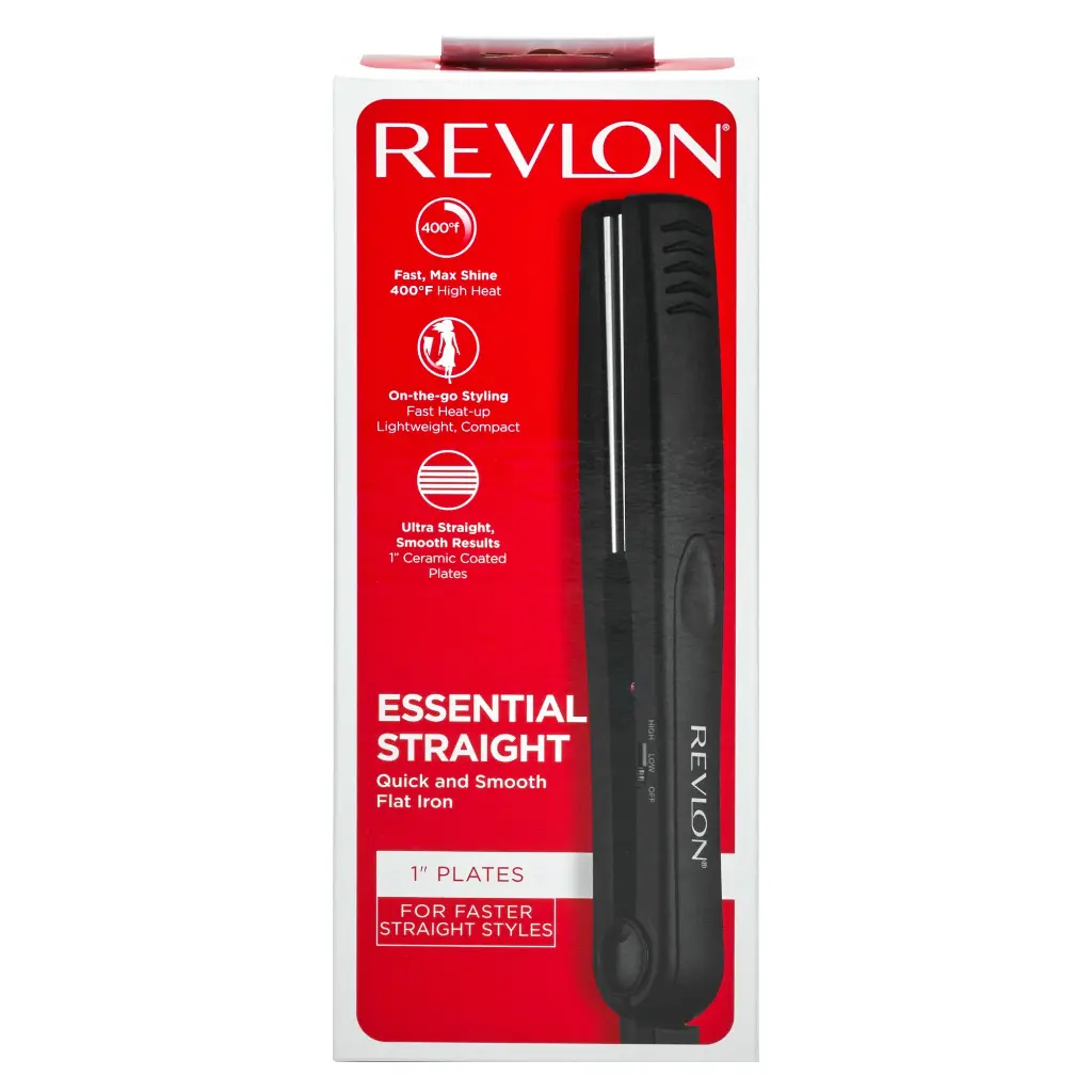 REVLON ESSENTIALS SMOOTH AND STRAIGHT FLAT IRON PLANCHA