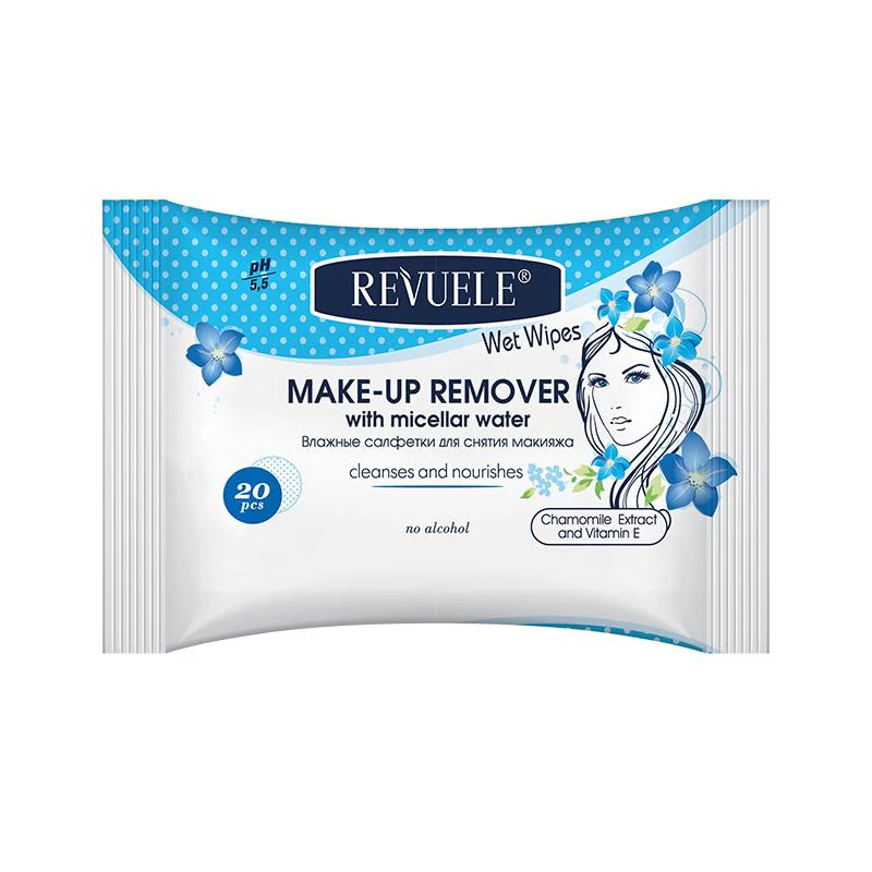 REVUELE MAKE UP REMOVER WET WIPES