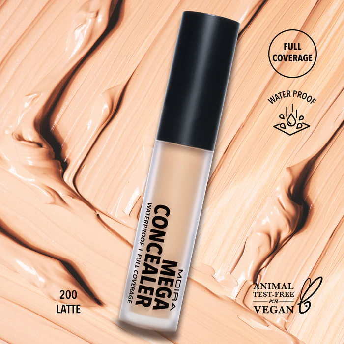 MOIRA MEGA CONCEALER WATERPROOF I FULL COVERAGE 200 LTTE