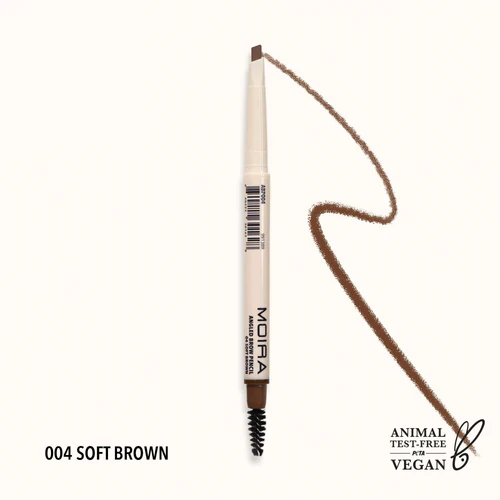 MOIRA ANGLED BROW PENCIL 04 SOFT BROWN 