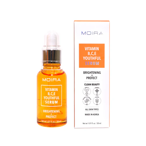 MOIRA VITAMIN B,C,E YOUTHFUL SERUM  BRIGHTENING+PROTECT 