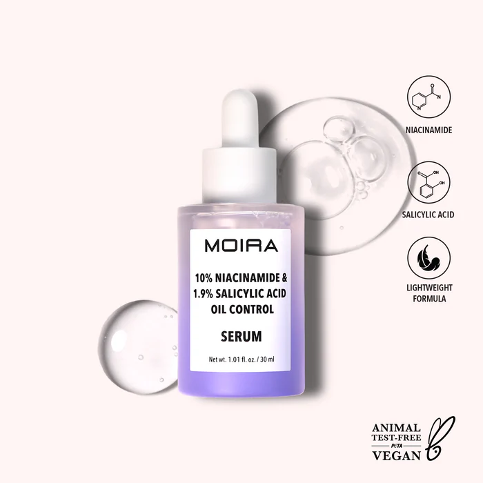 MOIRA 10% NIACINAMIDA & 1.9% SALICYLIC ACID OIL CONTROL SERUM 
