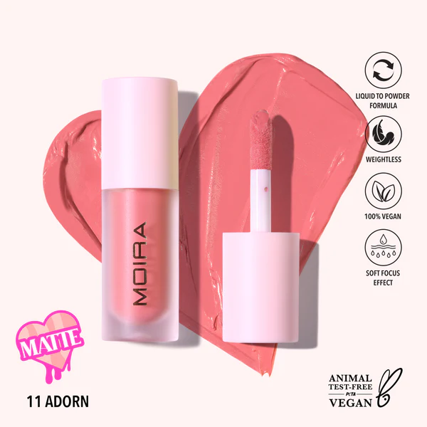 MOIRA LOVE STEADY LIQUID BLUSH 11 ADORN