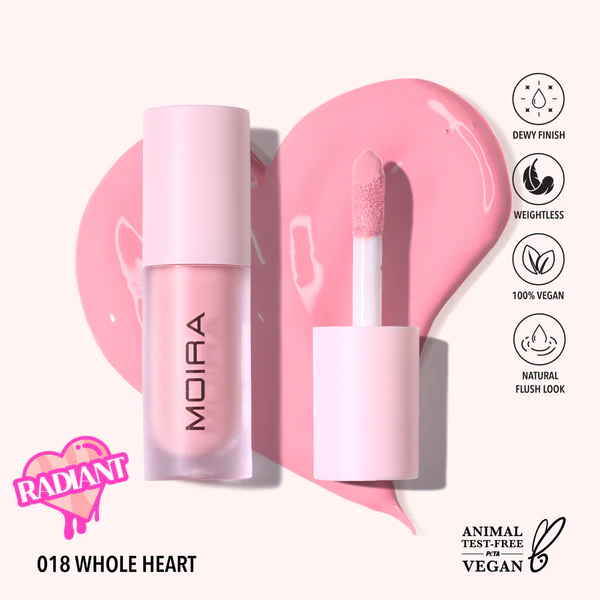 MOIRA LOVE STEADY LIQUID BLUSH 18 WHOLE HEART 