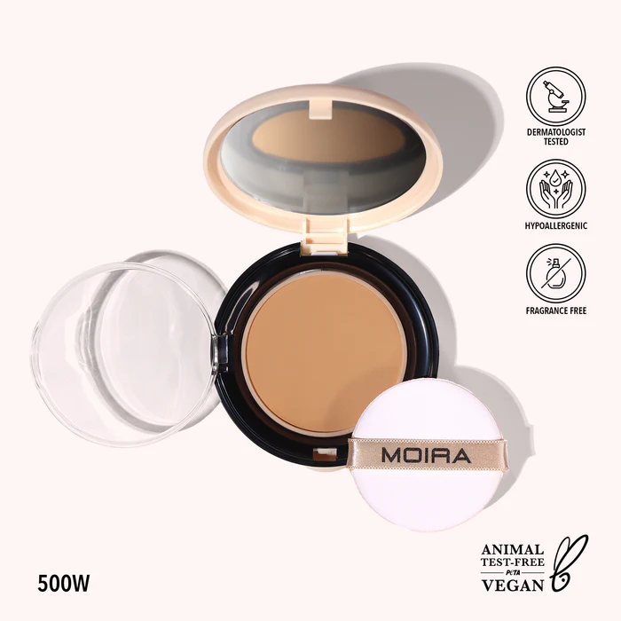 MOIRA COMPLETE WEAR POWDER FOUNDATION  500W 