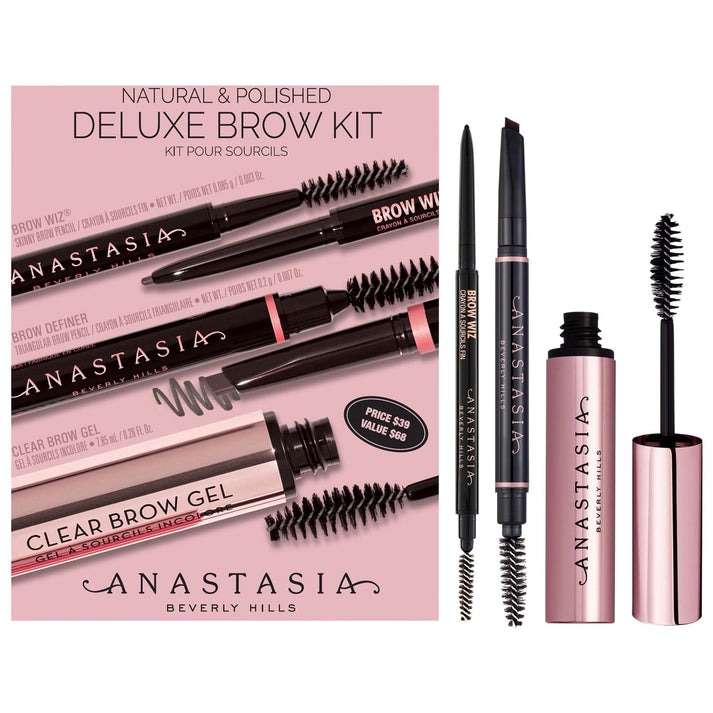 ANASTASIA DELUXE BROW KIT DARK BROWN