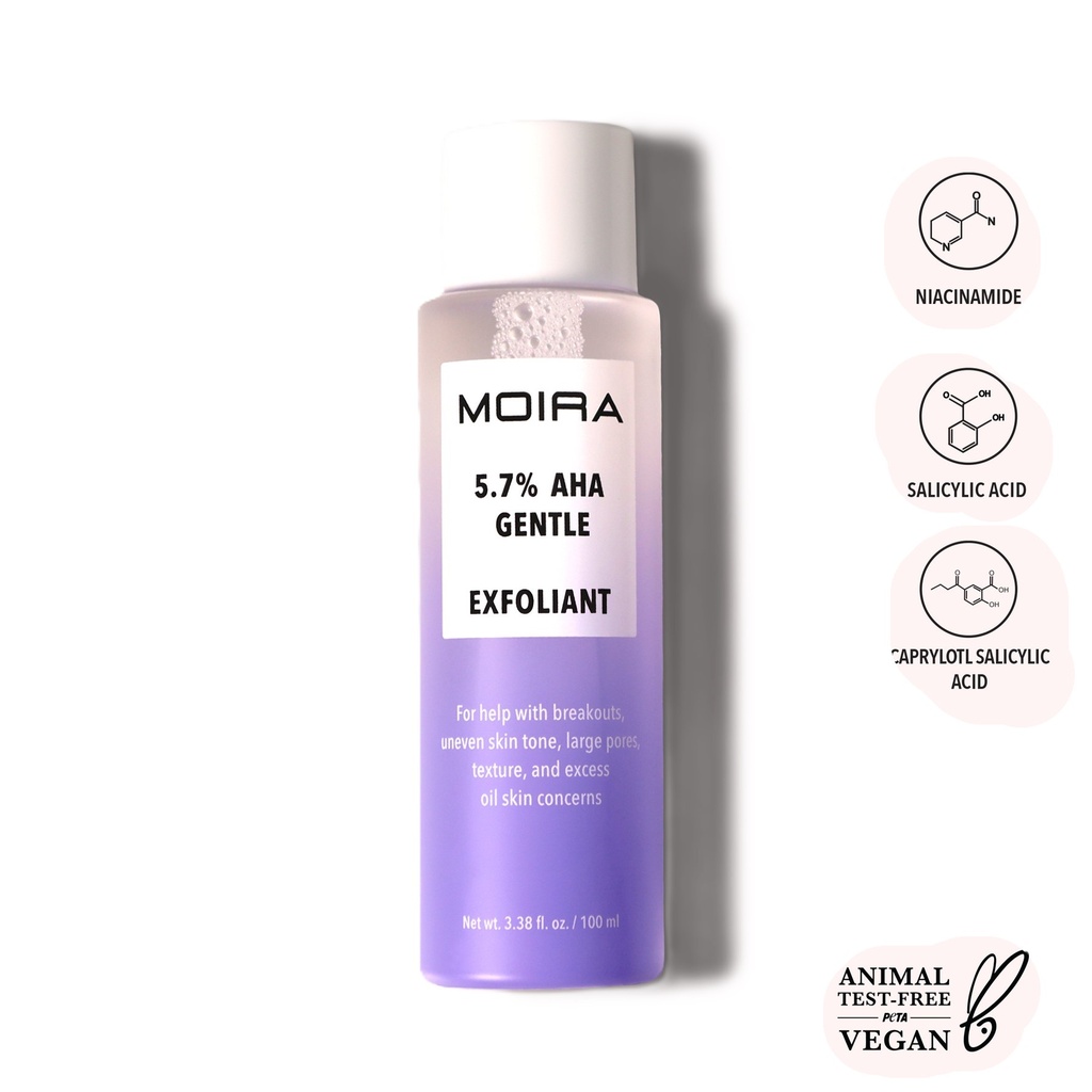 MOIRA 5.7% AHA GENTLE EXFOLIANTE 