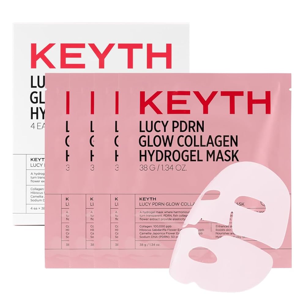 KEYTH LUCY PDRN GLOW COLLAGEN HYDROGEL MASK 