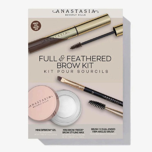 ANASTASIA BH FULL & FEATHERED BROW KIT SOFT BROWN