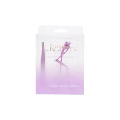 BEAUTY CREATIONS EYELASH CURLER & TWEEZER