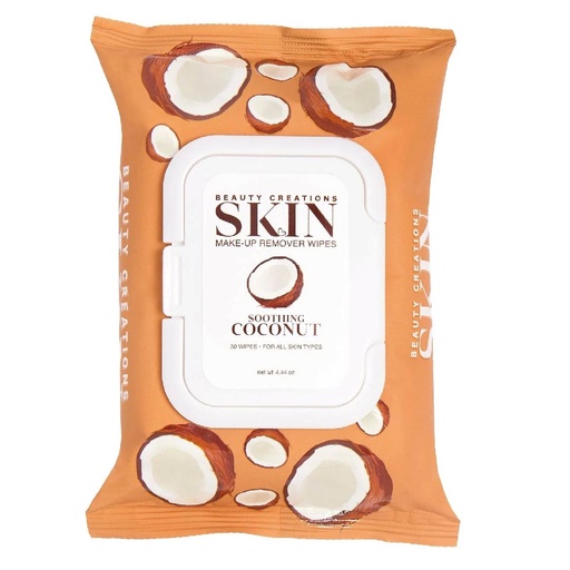 BEAUTY CREATIONS SKIN MAKEUP REMOVER WIPES  COCONUT
