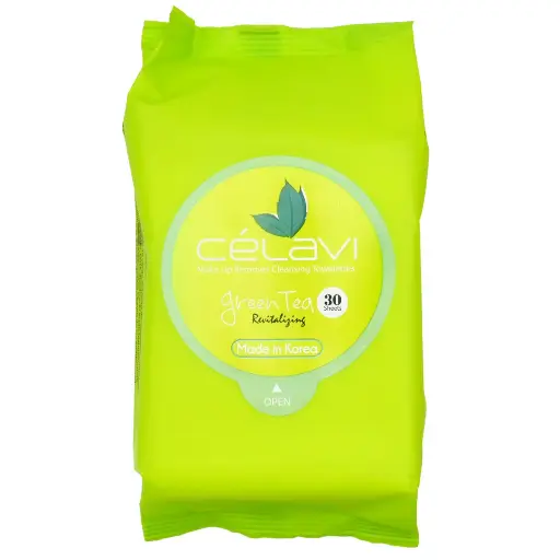 CELAVI TOALLITAS DESMAQUILLANTES GREEN TEA