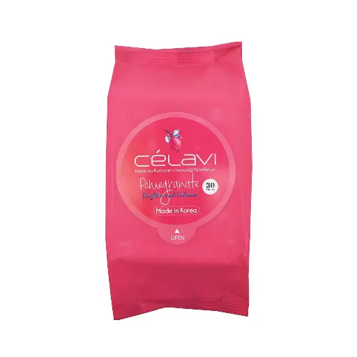 CELAVI TOALLITAS DESMAQUILLANTES POWEGRANATE