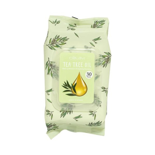 CELAVI TOALLITAS DESMAQUILLANTES TEA TREE OIL