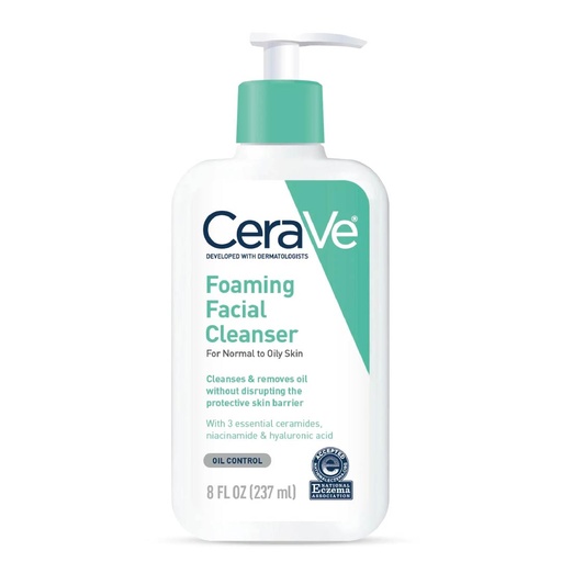 CERAVE FOAMING FACIAL CLAEANSER OIL CONTROL 237ML