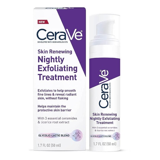 CERAVE SKIN RENEWING NIGHTLY EXFOLIATING TREATMENT