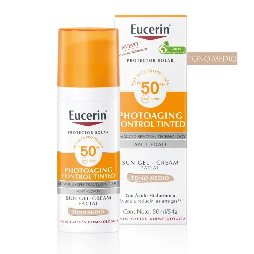 EUCERIN PHOTOAGING CONTROL TINTED SPF 50 TONO MEDIO