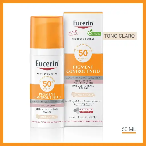 EUCERIN PIGMENT CONTROL TINTED SPF 50 TONO CLARO