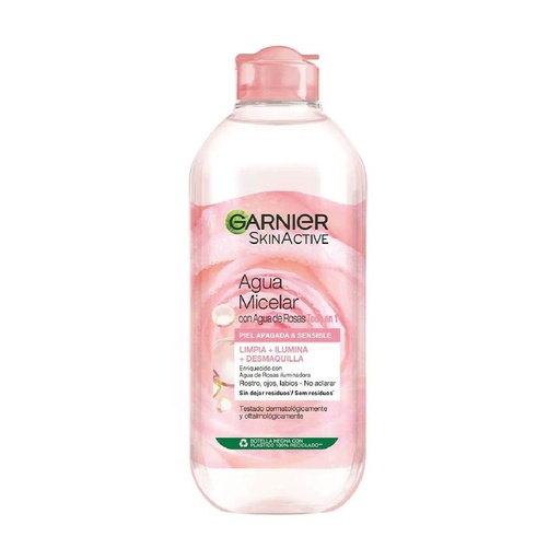 GARNIER AGUA MICELAR CON AGUA DE ROSAS