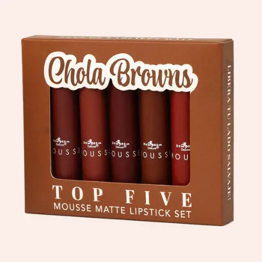 ITALIA CHOLA BROWNS  MOUSSE MATTE LIPSTICK SET