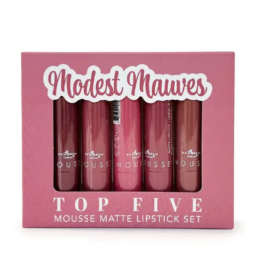 ITALIA DELUXE TOP FIVE MOUSSE MATTE LIPSTICK SET 