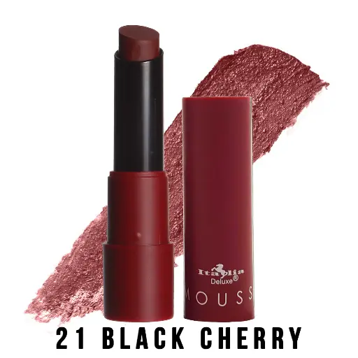 ITALIA MATTE MOUSSE LIPSTICK 21 BLACK CHERRY