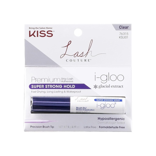 KISS I-GLOO PREMIUM STRIP BLACK LASH ADHESIVE