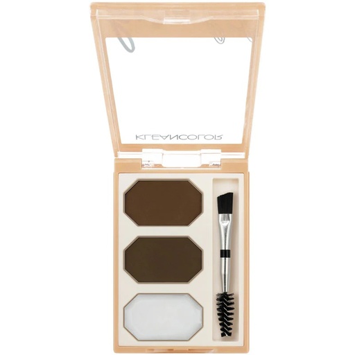 KLEANACOLOR BROW KIT DEEP BROWN- ESPRESSO