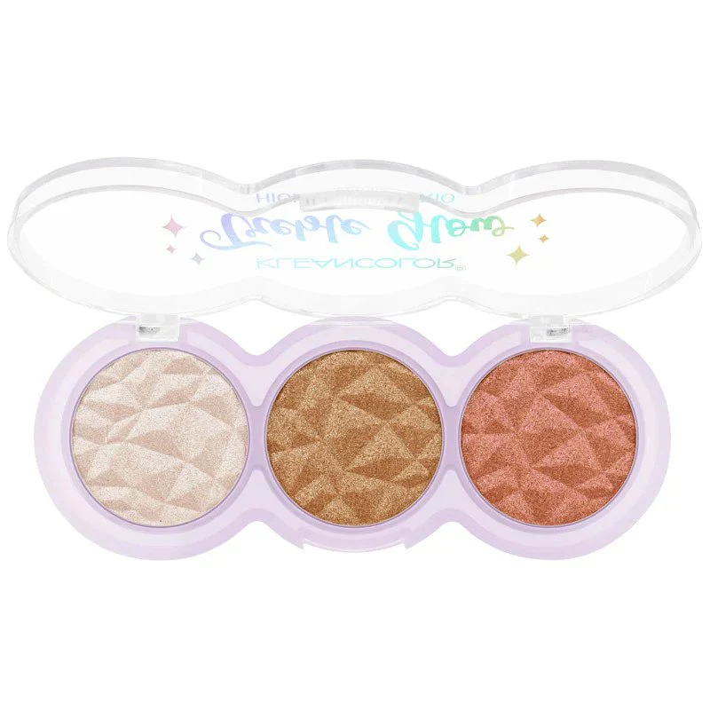 KLEANCOLOR TREBEL GLOW HIGHLIGHTER TRIO PINKY MOON