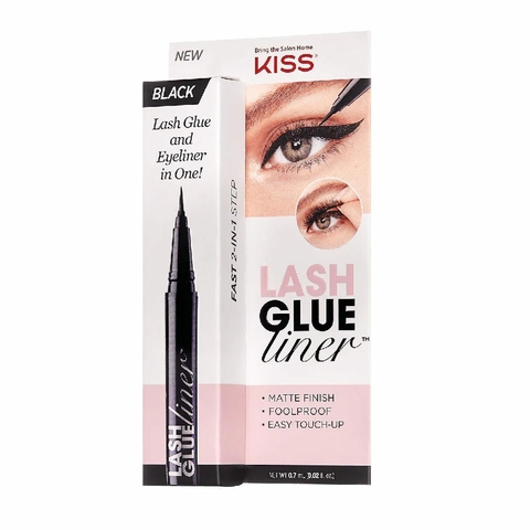 LASH GLUE AND EYELINER - KISS