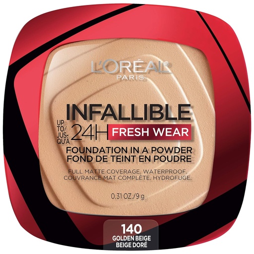 LOREAL INFALLIBLE FOUNDATION IN A POWDER 140 GOLDEN BEIGE