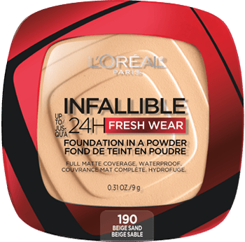 LOREAL INFALLIBLE FOUNDATION IN A POWDER 190 BEIGE SAND