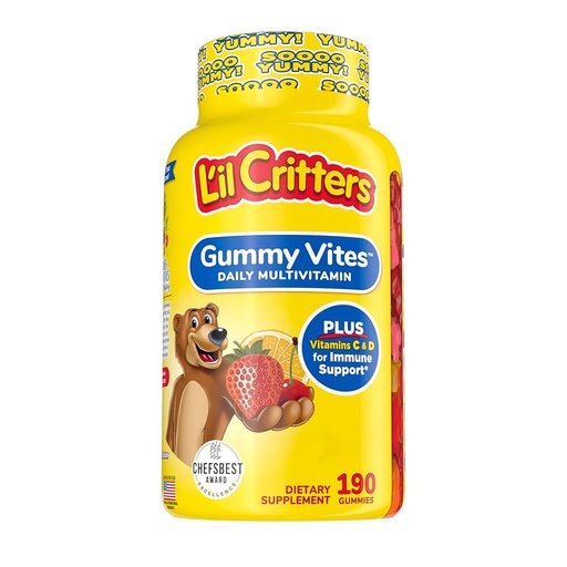 L´IL CRITTERS GUMMY VITES DAILY MULTIVITAMI 190UND
