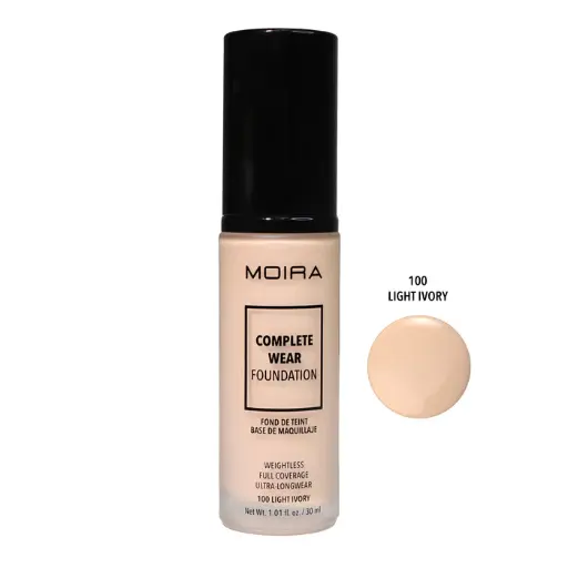 MOIRA COMPLETE WEAR FOUNDATION 100 LIGHT IVORY