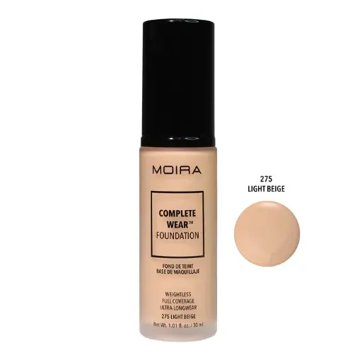 MOIRA COMPLETE WEAR FOUNDATION LIGHT BEIGE 275