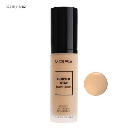 MOIRA COMPLETE WEAR FOUNDATION TRUE BEIGE 325
