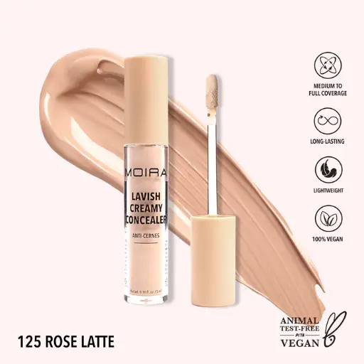 MOIRA LAVISH CREAMY CONCEALER ROSE LATTE 125