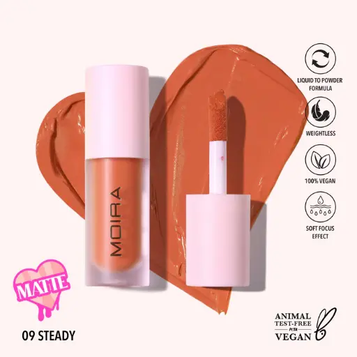 MOIRA LOVE STEADY LIQUID BLUSH 09