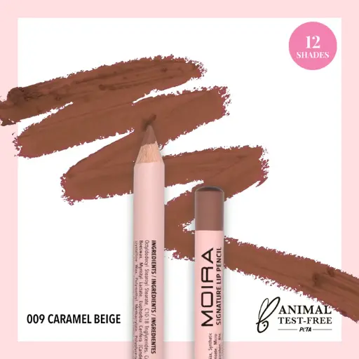 MOIRA SIGNATURE LIP PENCIL 009 CARAMEL BEIGE