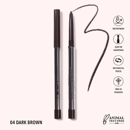 MOIRA STATEMENT GEL LINER 04 DARK BROWN
