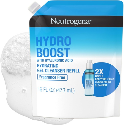 NEUTROGENA HYDRO BOOST GEL CLEANSER REFIL 2X