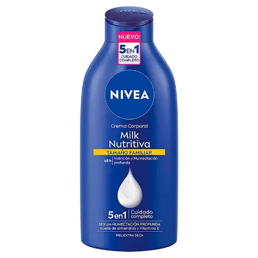 NIVEA CREMA CORPORAL MILK NUTRITIVA TAMAÑO FAMILIAR