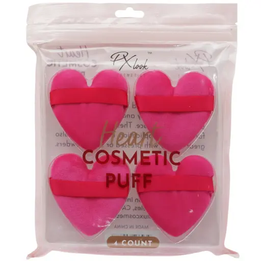 PX LOOK HEART PUFF 4PCS