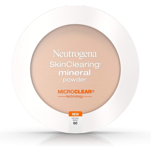 NEUTROGENA SKINCLEARING MINERAL POWDER 60. NATURAL BEIGE