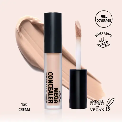 MOIRA MEGA CONCEALER WATERPROOF I FULL COVERAGE CREAM 150