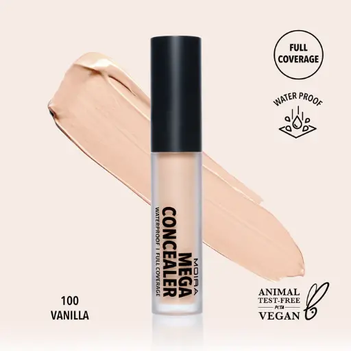 MOIRA MEGA CONCEALER WATERPROOF I FULL COVERAGE VANILLA 100