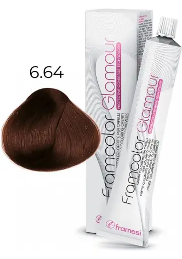 FRAMESI FRAMCOLOR HAIR COLORING CREAM  6.64