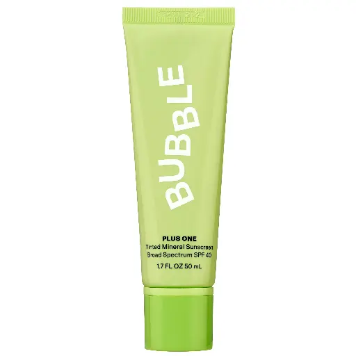 BUBBLE PLUS ONE TINTED MINERAL SPF 40