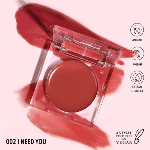 MOIRA LOVEHEAT CREAM BLUSH 02 I NEED YOU 