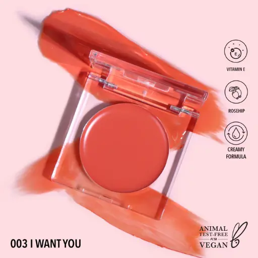 MOIRA LOVEHEAT CREAM BLUSH 03 I WANT YOU